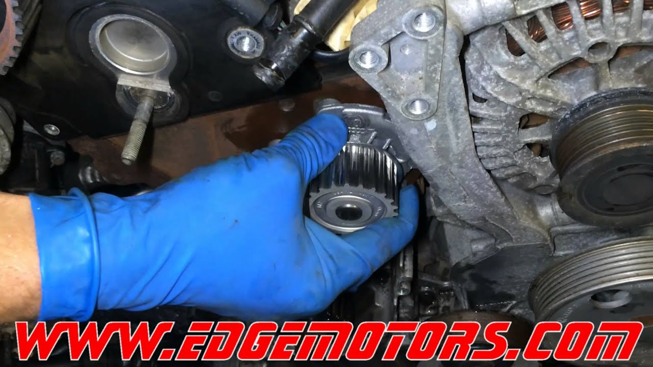 2006-2008 Audi A4 2.0T timing belt and water pump replacement DIY by Edge Motors