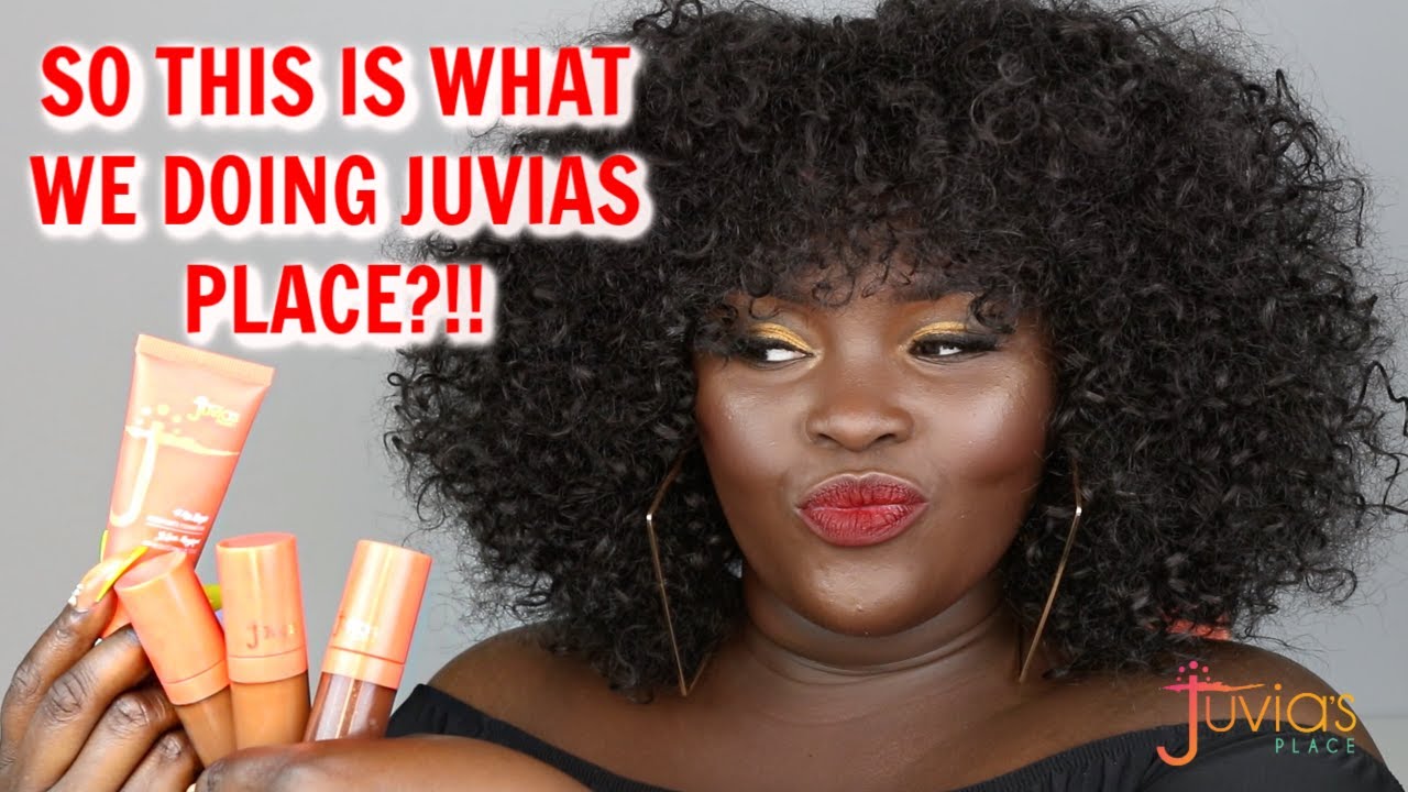 NEW JUVIAS PLACE FOUNDATION & CONCEALER REVIEW ON DEEP DARK SKIN| PROS, CONS + SWATCHES