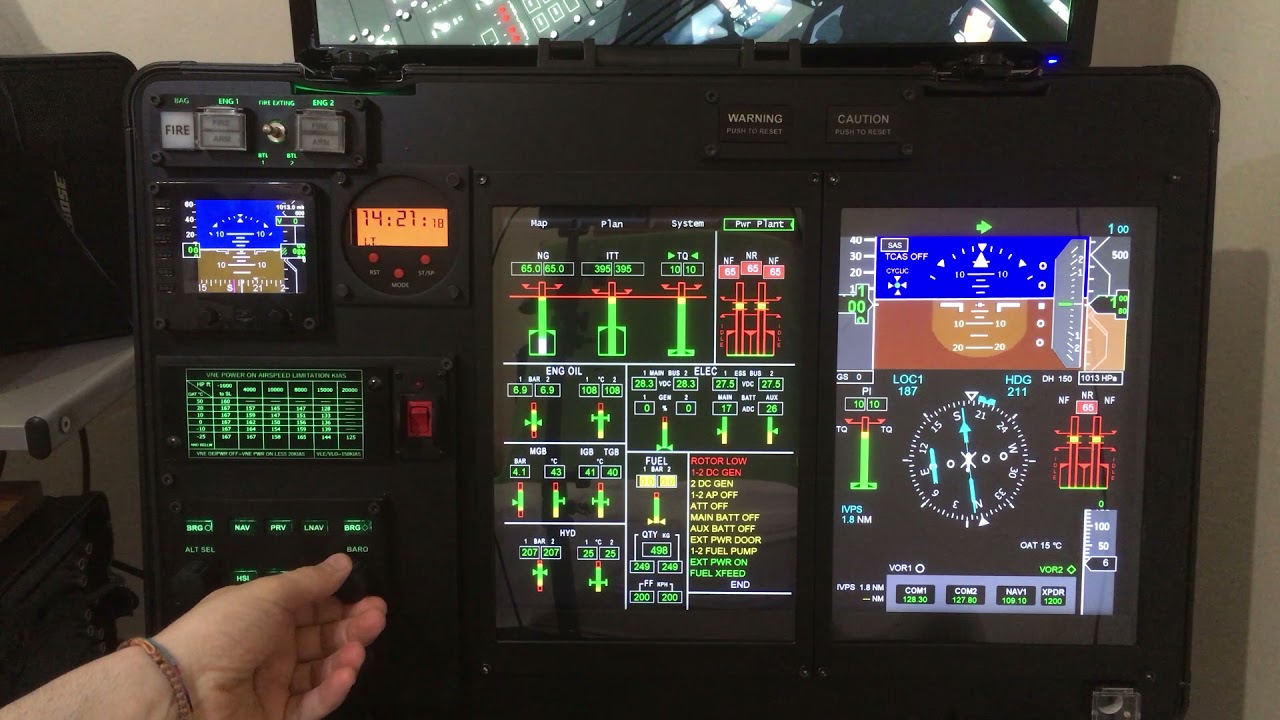 AW139v2.1 Main Panel Bag Home Cockpit Project