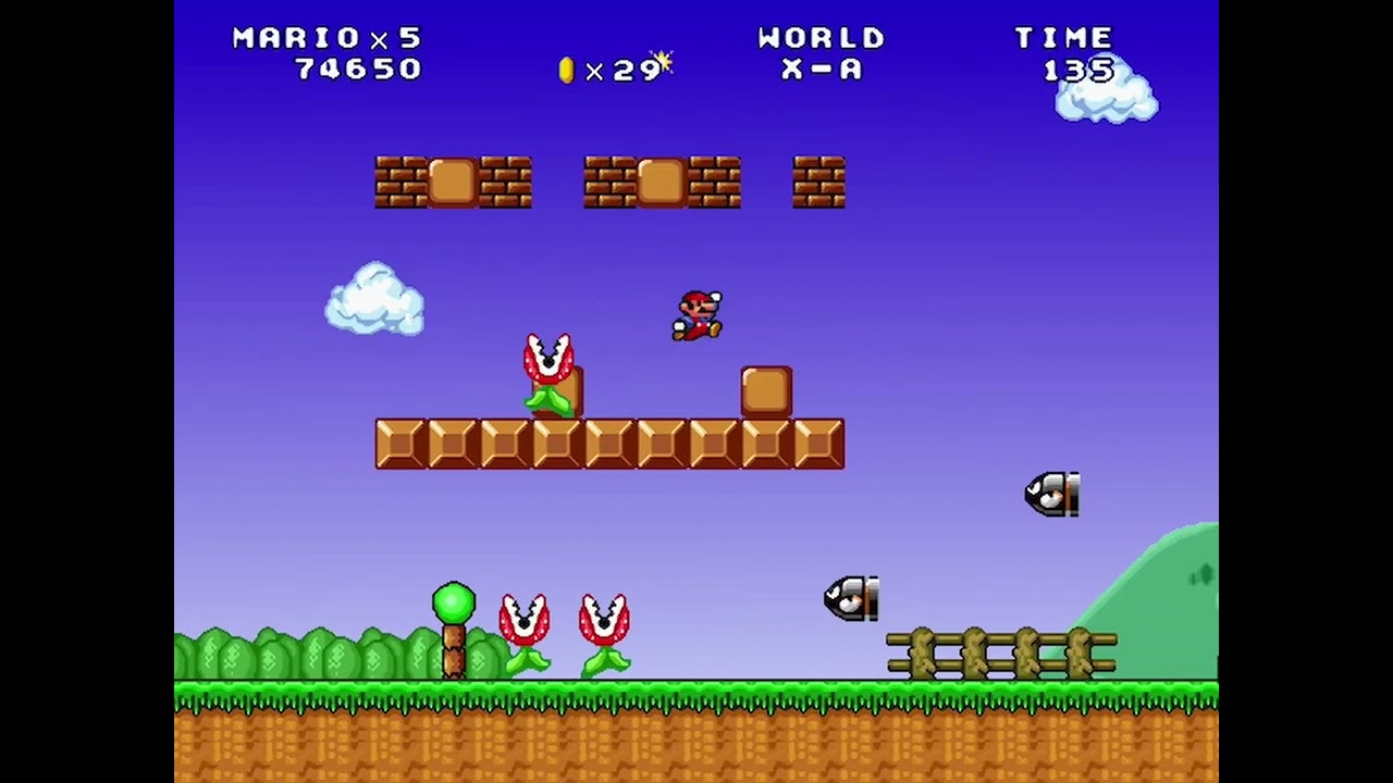 Mario Worker Letter Worlds Series v1.51 - Extra Levels from World X + passage to them