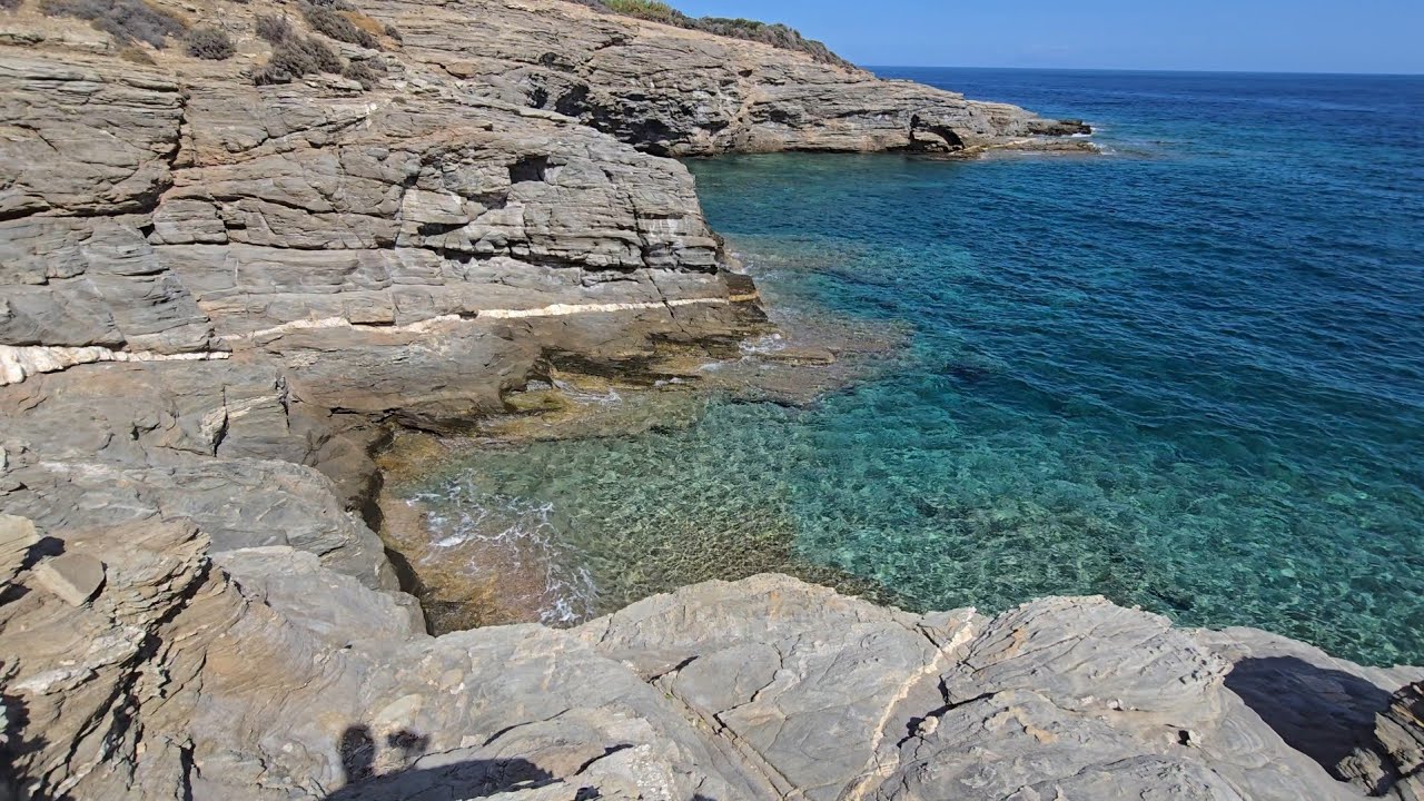 Frumoase locuri de pescuit pe insula Thassos am înconjurat, căutăm cele mai bune locuri și are 100km