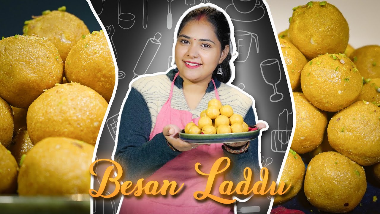 Ghar Ka Shudh Desi Ghee Besan Laddu – Bahut Hi Asaan Recipe! 👌