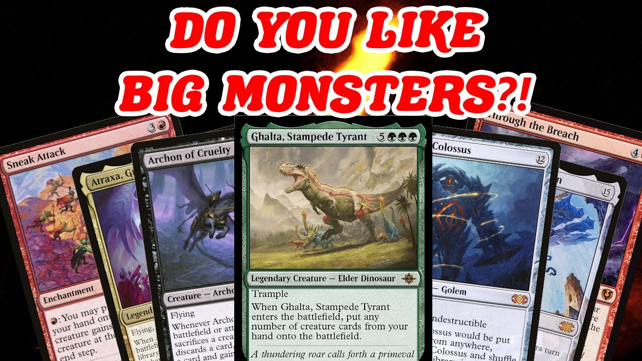 DO YOU LIKE BIG MONSTERS?! Legacy mono-red Sneak Attack / Through The Breach combo MTG