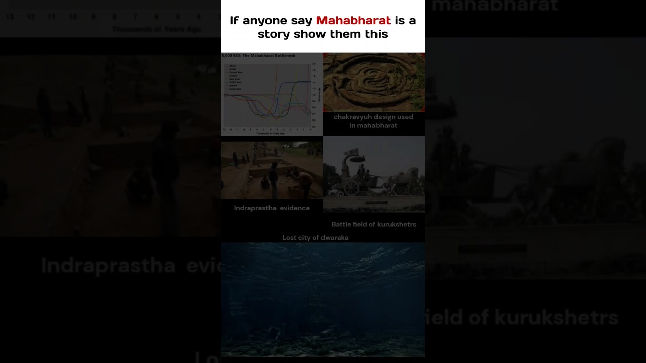 The proof that Mahabharat really happened #krishna#mahabharat#dwarka#kurukshetra#ramayan#mythology
