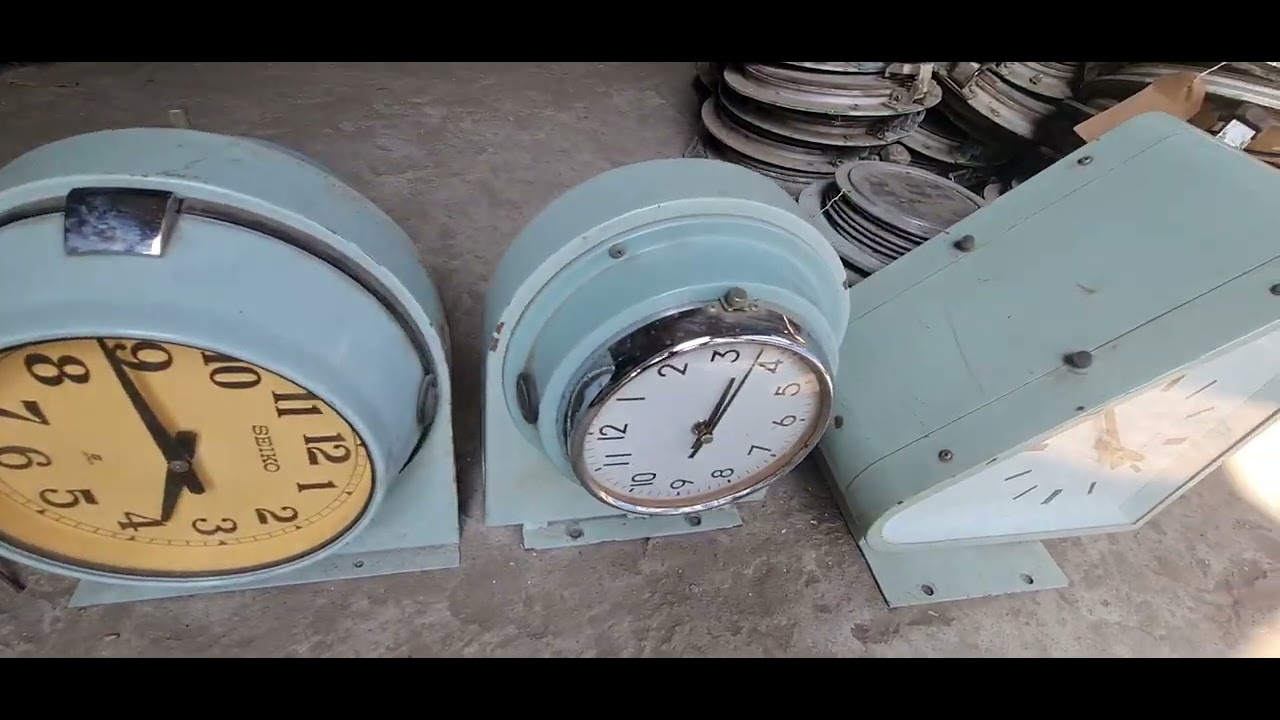 Ship salvage and Nautical antiques.. #triangle_clocks #antiques #shipclcoks