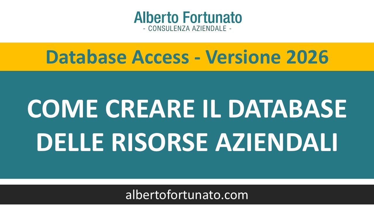 Inserimento Dati e Gestione Record in Access (Lez. 2)