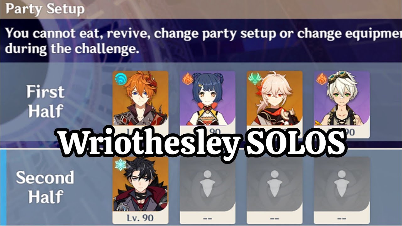 C1 Wriothesley solo ft. Childe International 4.3 Spiral Abyss 12