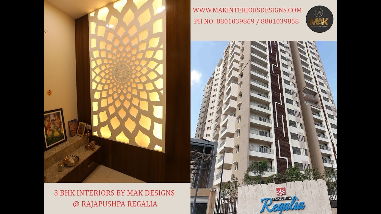 3BHK INTERIOR DESIGN @ RAJAPUSHPA REGALIA 2200 SFT | CONTEMPORARY INTERIORS, MAK DESIGNS HYDERABAD