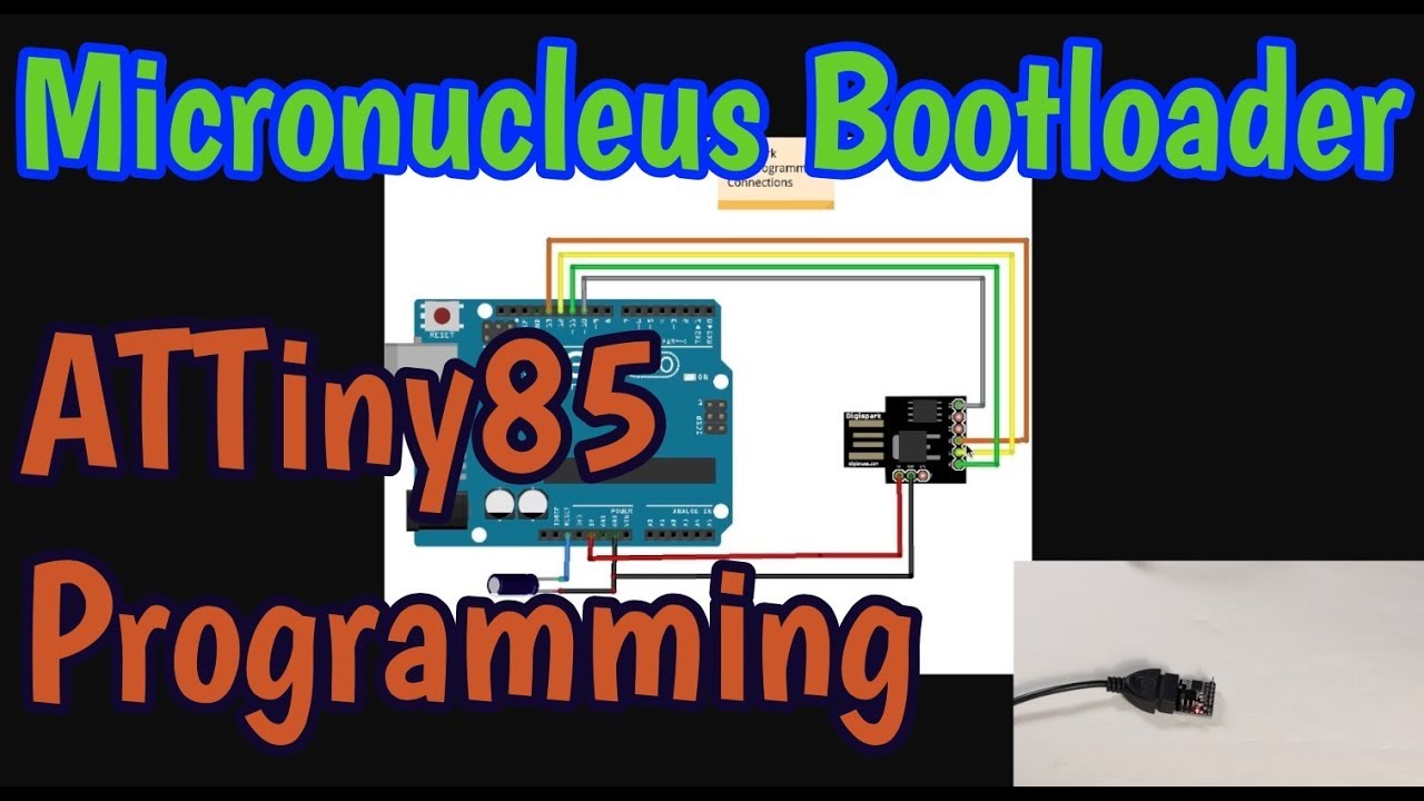 How to Program Micronucleus Bootloader on ATTiny85 and Digispark