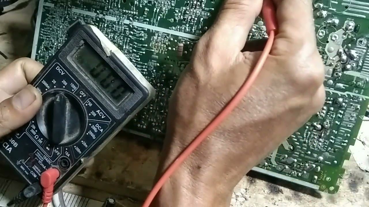 tv Polytron u slim!!! lampu indikator berkedip cepat sekali