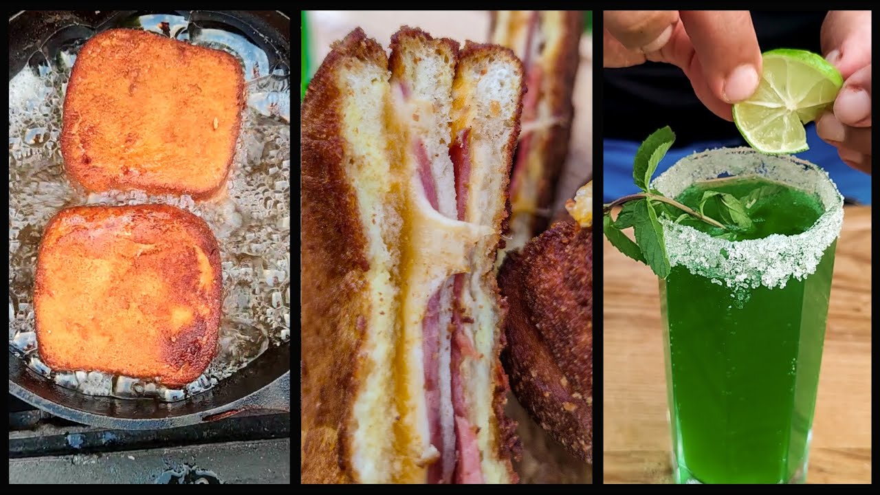 (16) طريقة عمل توست بانيه محشي جبن وروزبيف - how to make toast stuffed with cheese and roast beef