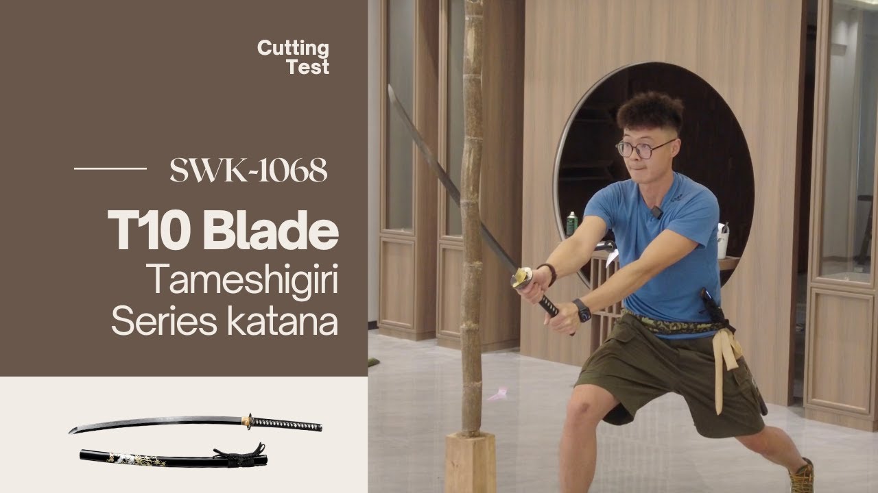 Another Swordier Tameshigiri Katana Unleashed! Watch Its Razor-Sharp Cutting Test in Action.