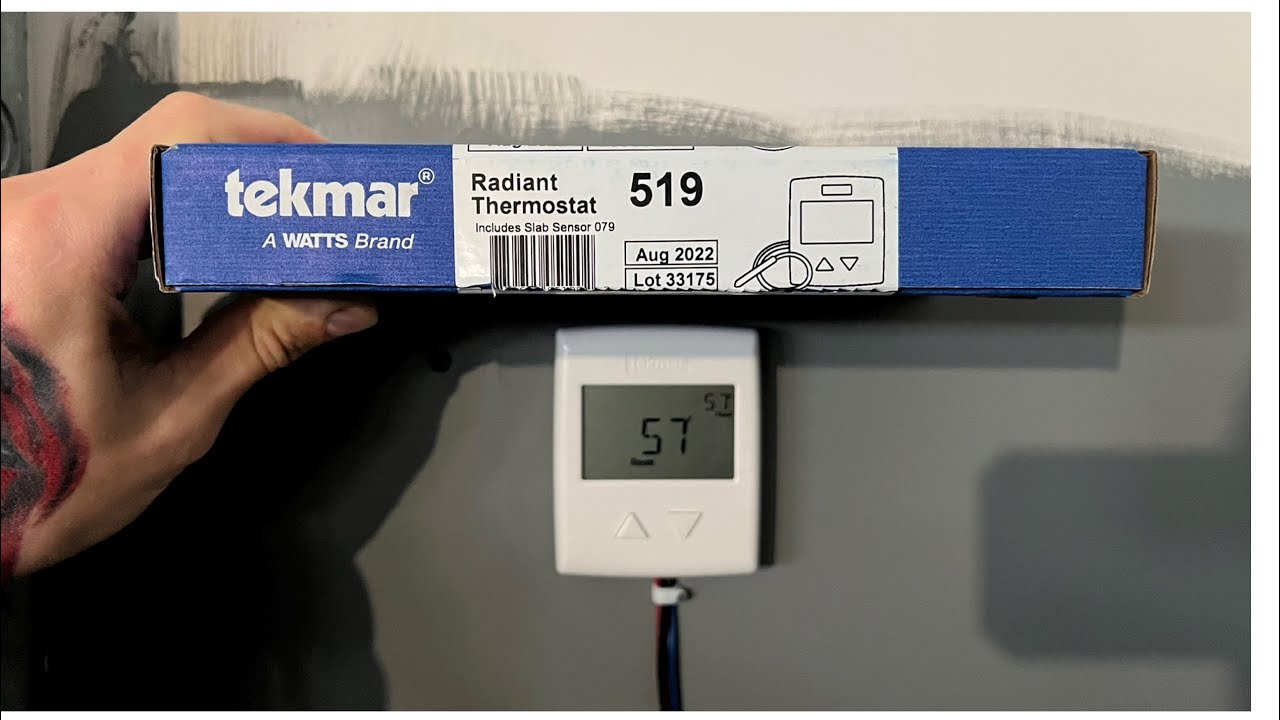 How to install a new thermostat with floor probe!  Tekmar 519.