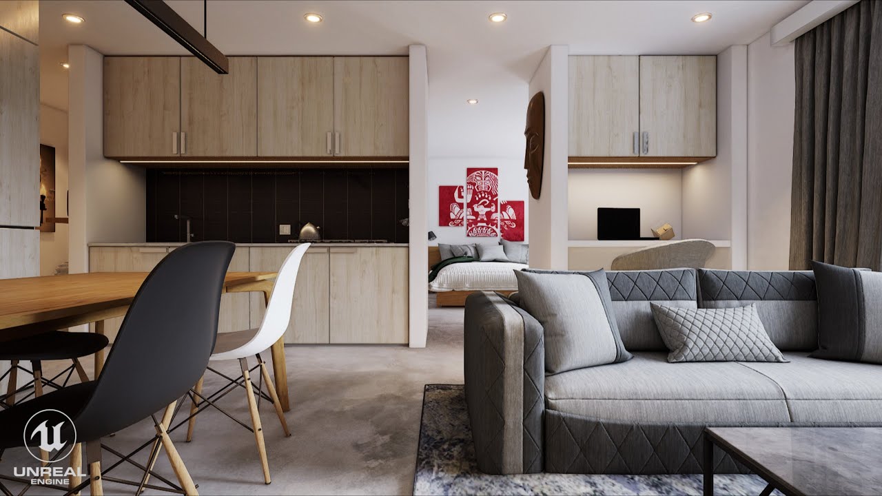 Archviz Unreal Engine (Apartment Studio)