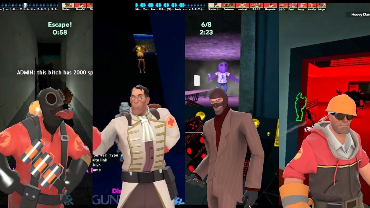 Slender Fortress - King Eggman / Spook The Skeleton / Yandere Dev / Hoovydundy - District: Zen