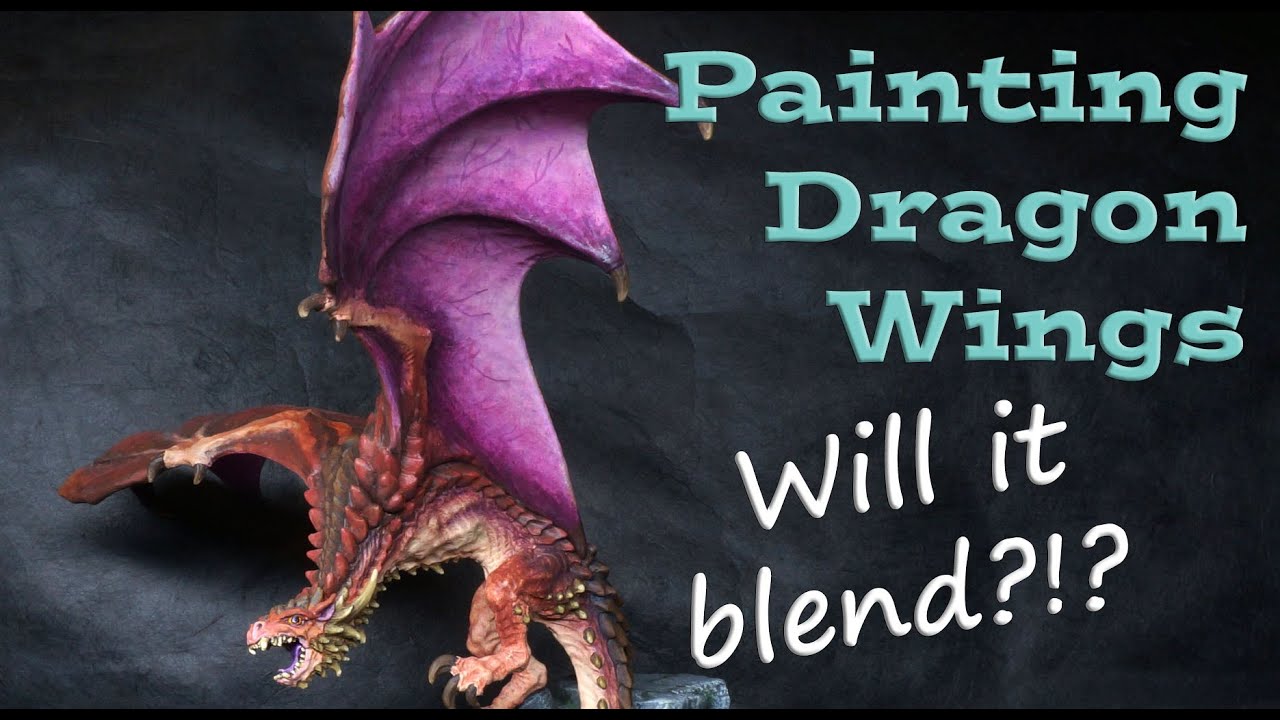 Painting Semi-Transparent Dragon Wings