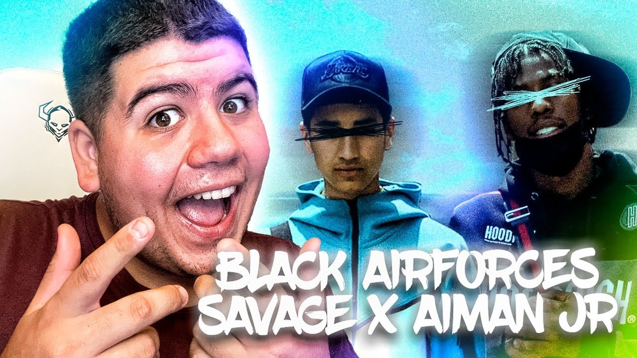 REACCION a Black Airforces - Savage x Aiman JR | #UKDRILL x #SPANISHDRILL