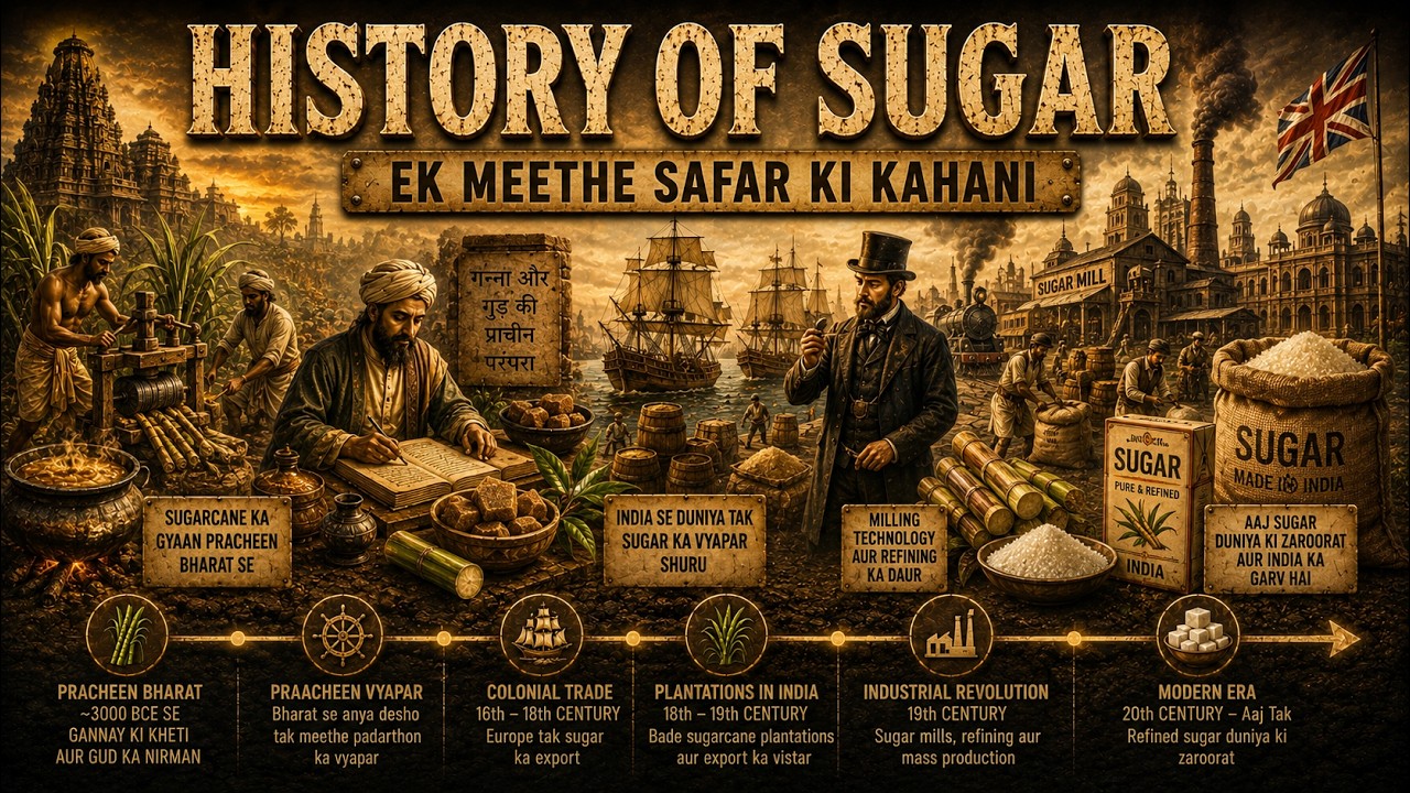 History of Sugar: एक मीठी चीज़ ने दुनिया कैसे बदल दी? #sugarcane #history #documentary