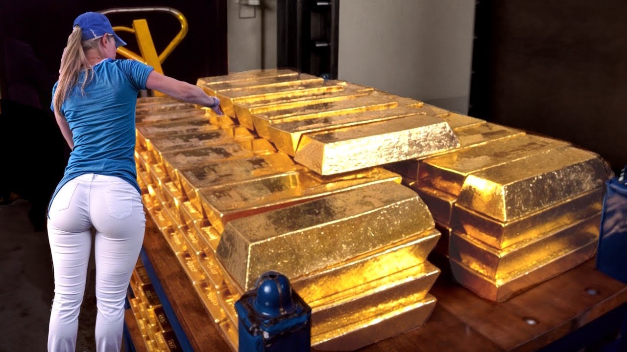 Secrets of Gold Factory & US Dollar Banknote production – How 96% Pure Gold Bars are Made