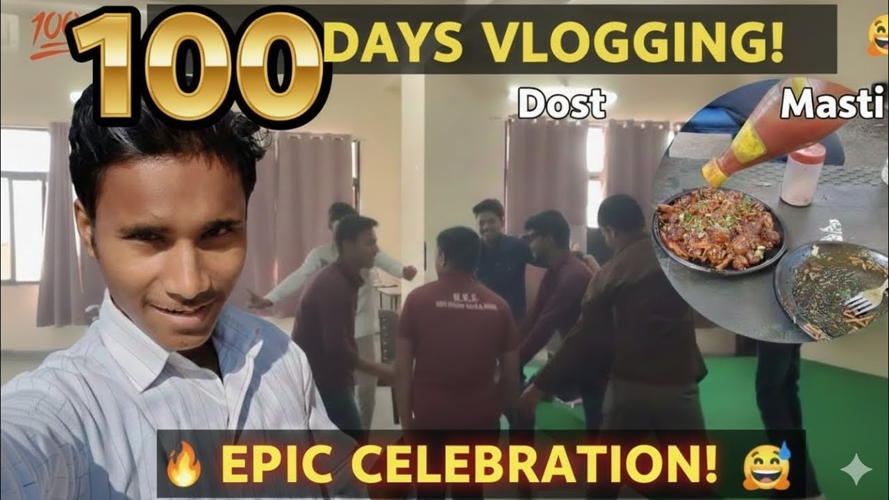 100 day Vloging challenge complete ✅ youtube journey ❤️💕 #daily #vlog #viral  