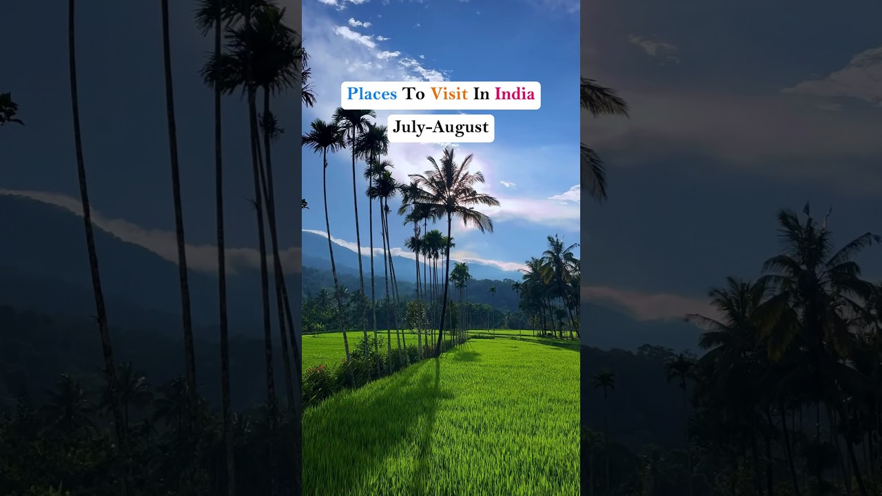 Places to visit in India in July - August 🇮🇳🕊️🦚