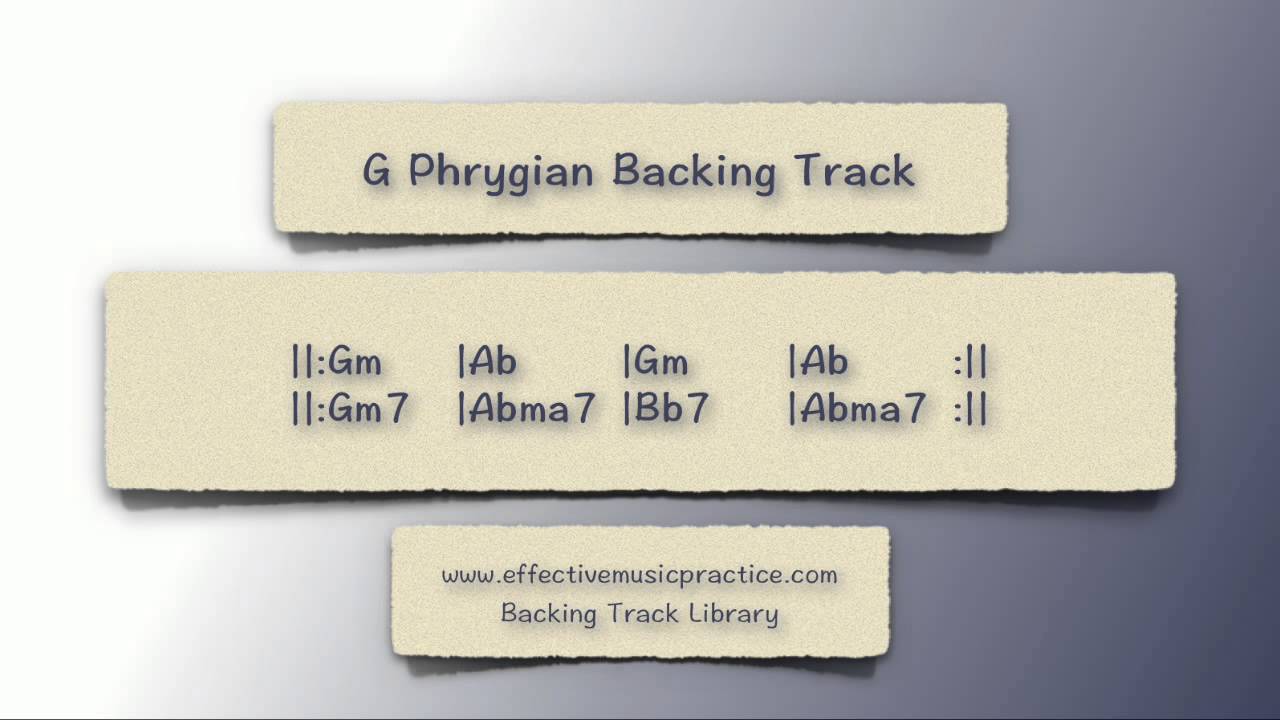 G Phrygian Mode Backing Track