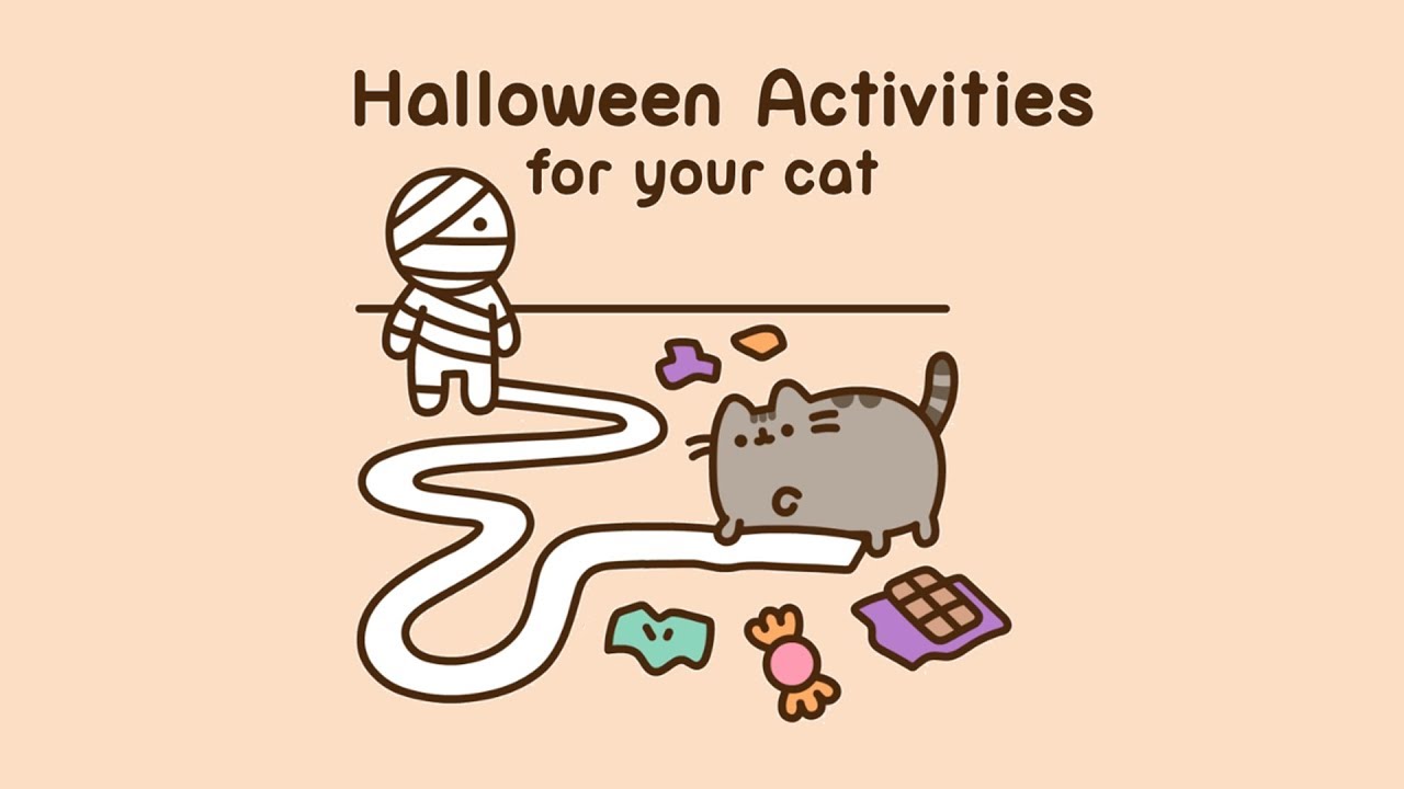 Pusheen: Занятия для вашей кошки на Хэллоуин