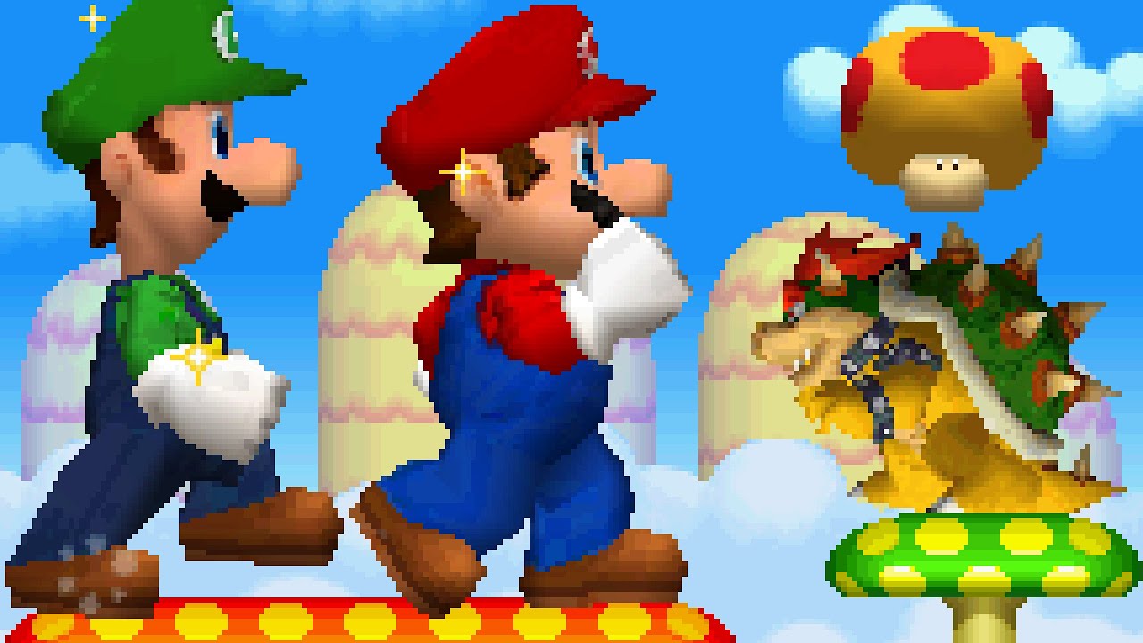New Super Mario Bros. DS - 2 Players Mod (Co-Op) #2. ᴴᴰ