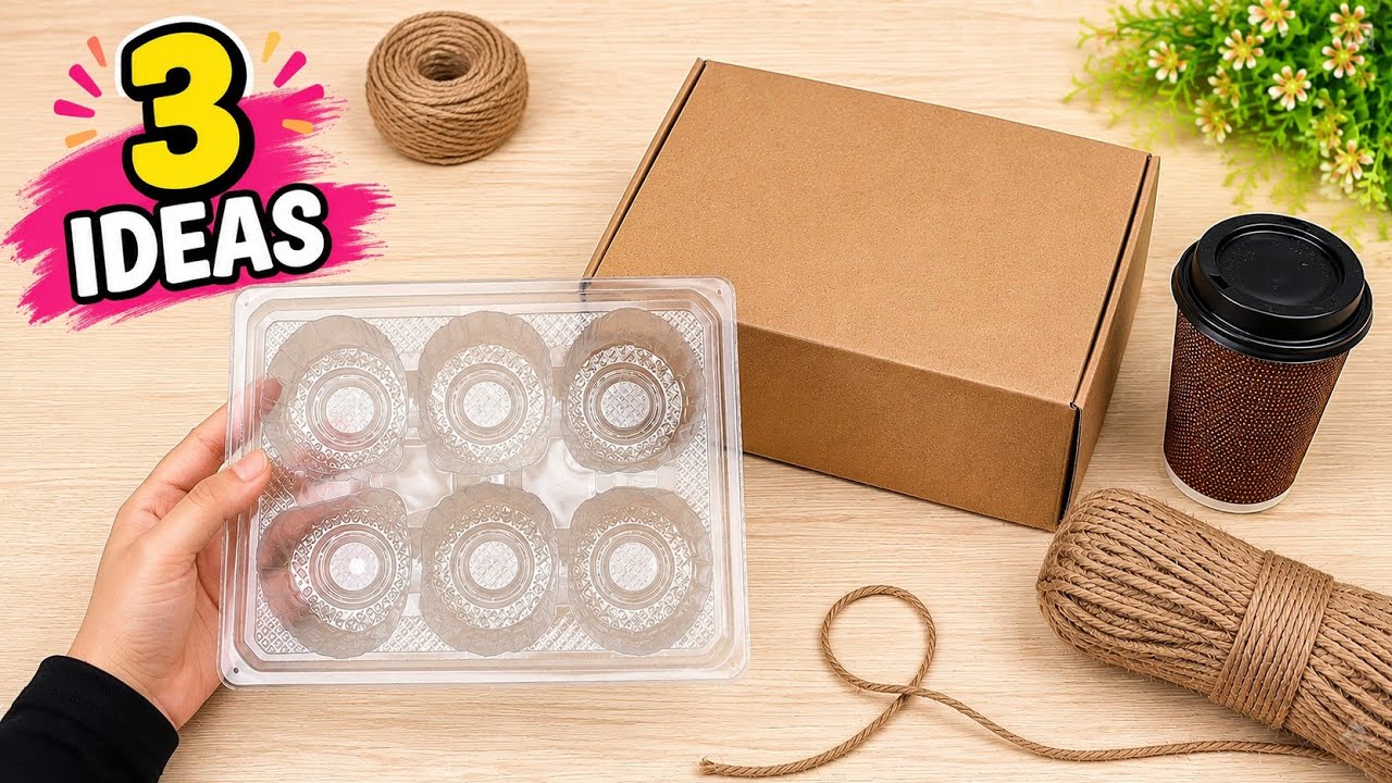 Don&rsquo;t Throw Away cardboard box ! 3 Amazing DIY Ideas from Waste Material**