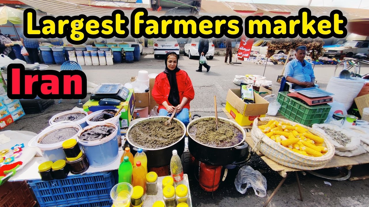 The largest farmers' market in the north of Iran, anzali port.شنبه بازار انزلی