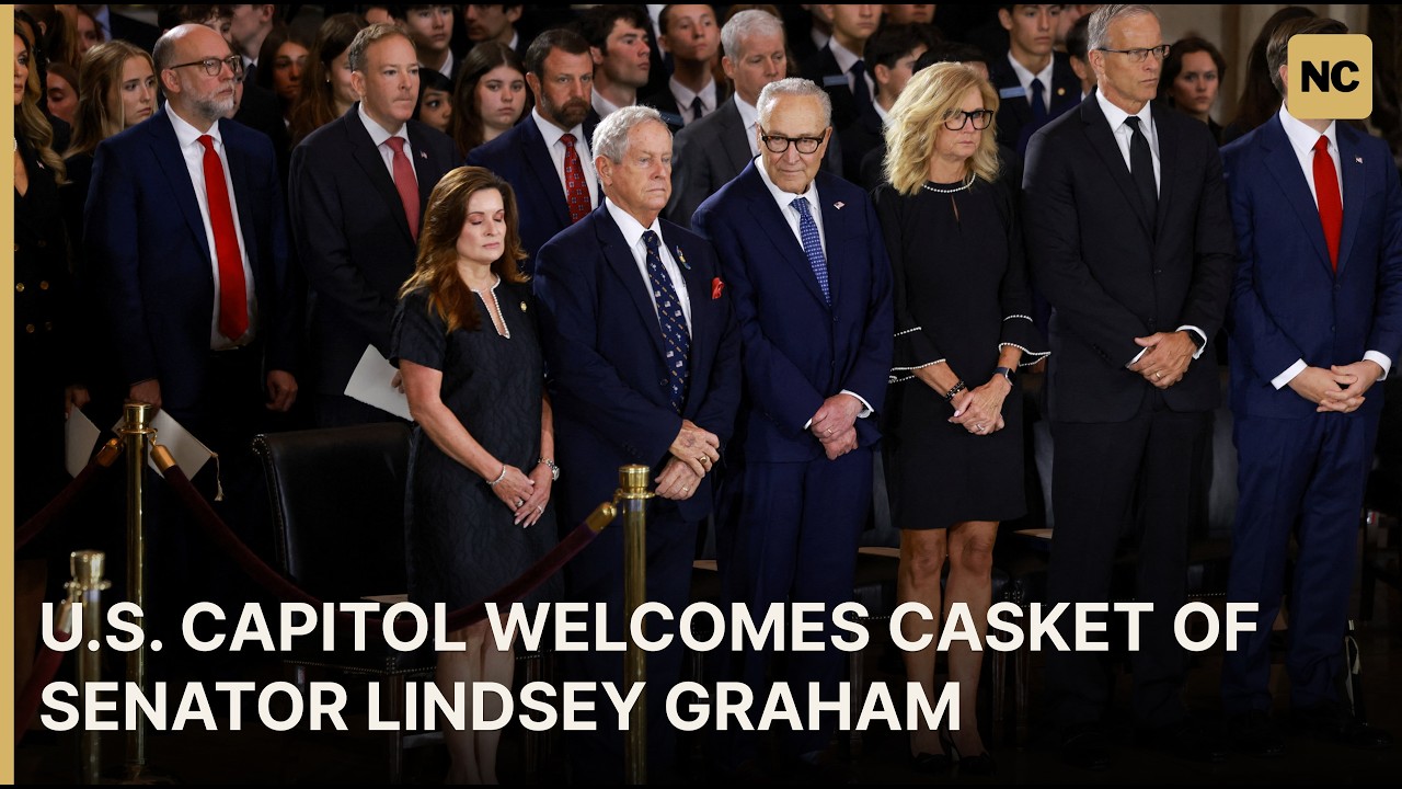Lindsey Graham Honored With Capitol Tribute Following Casket Arrival | AC1P