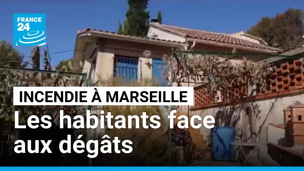 Incendie à Marseille : les habitants découvrent l'étendue des dégâts • FRANCE 24