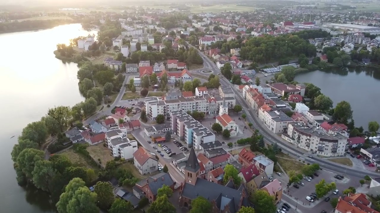 My hometown. Sztum, Poland Drone footage. Sztum z lotu ptaka