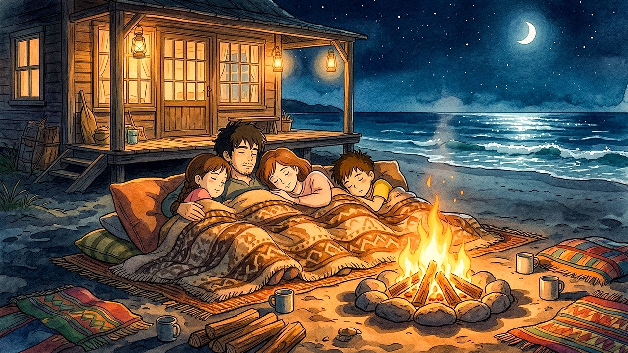 A Peaceful Day at Seaside Farmhouse | Beach Picnic & Cozy Cooking | Ghibli Style ASMR