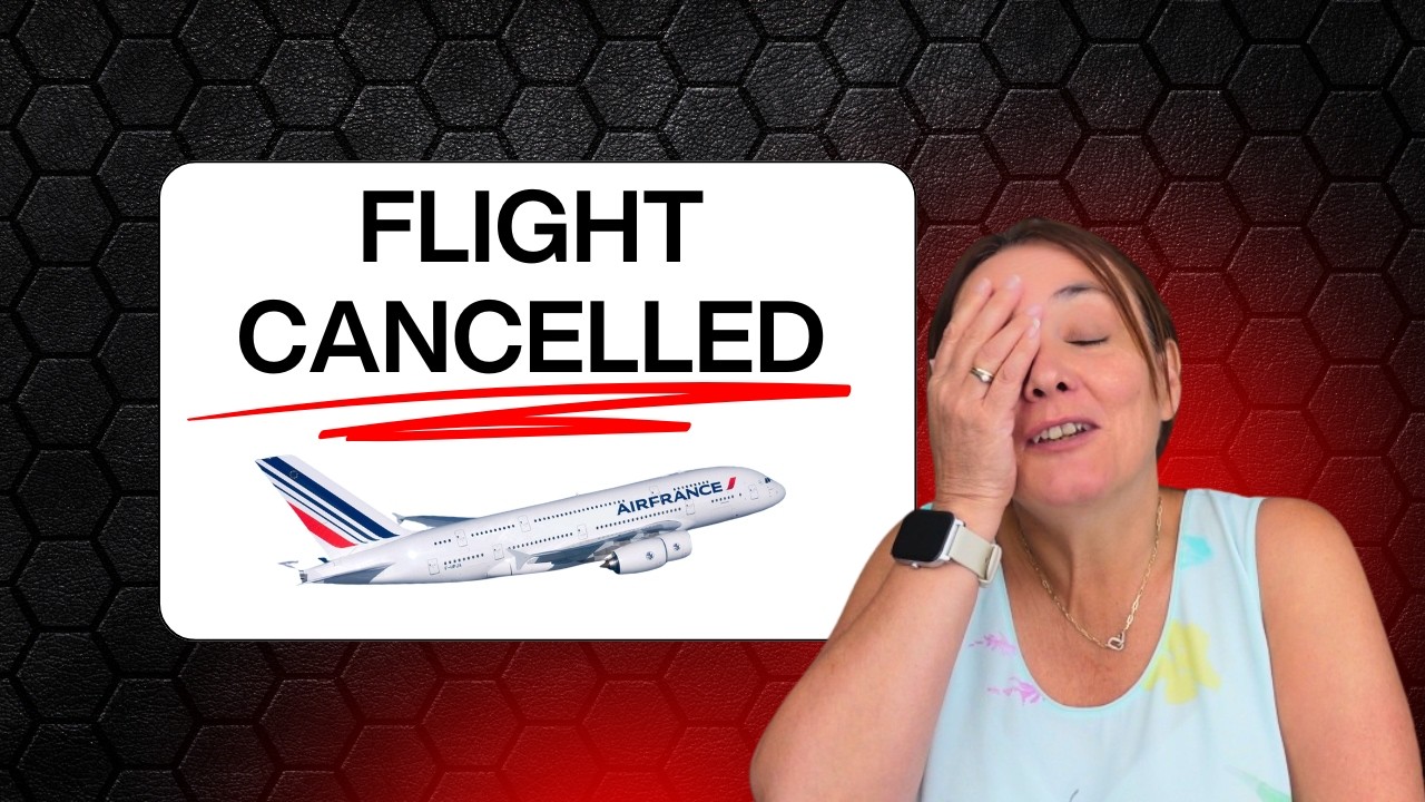 Flight Cancelled at Orlando Airport 😱 Air France MCO to Paris CDG Travel Chaos