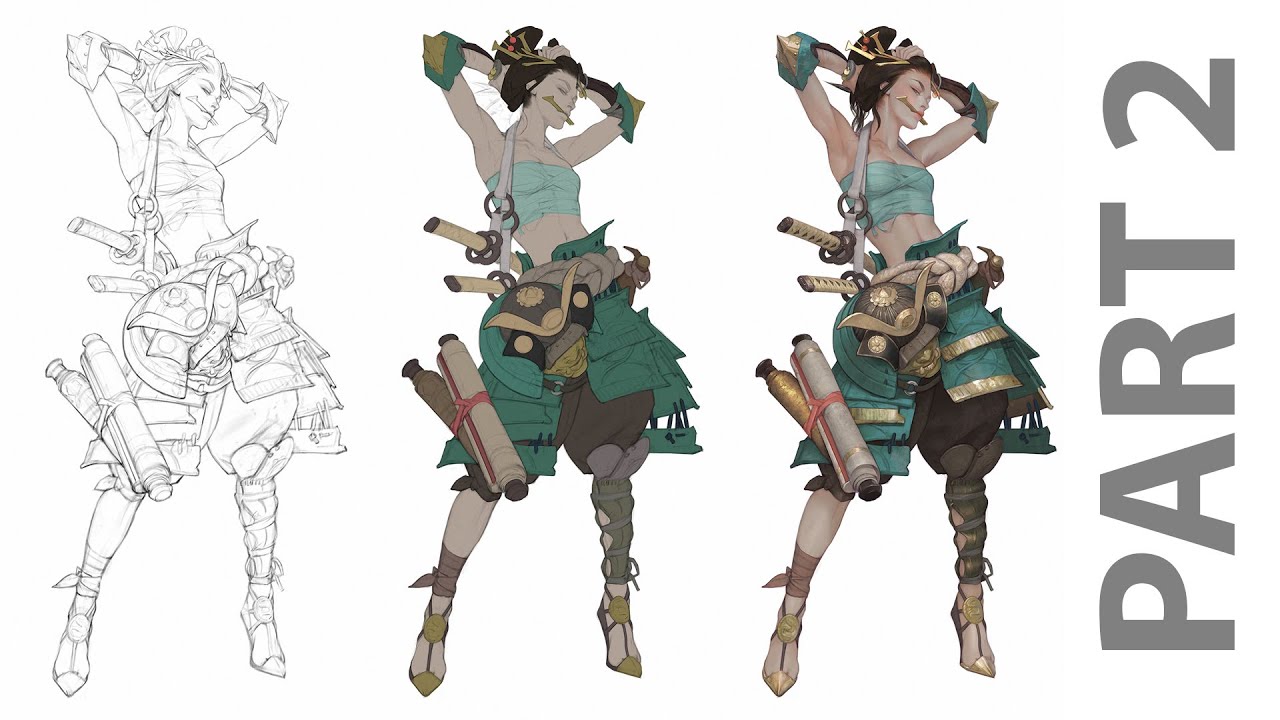 Painting Samurai Girl - Part 2