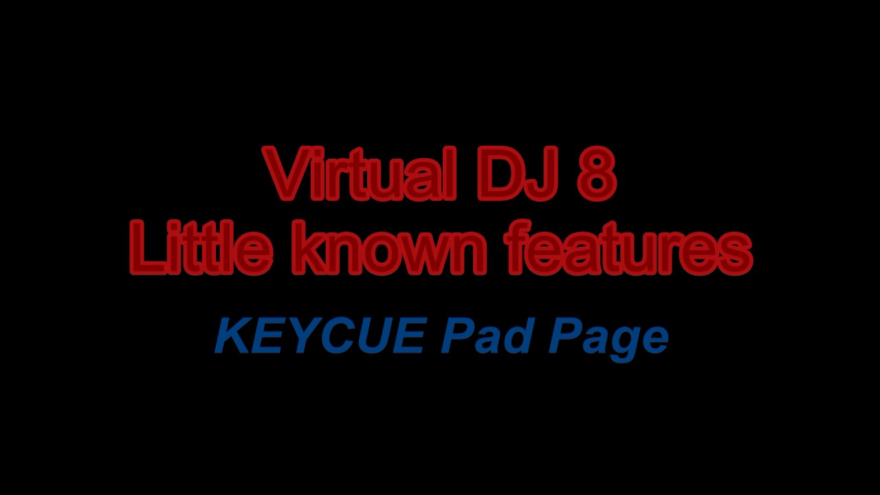 VDJ8 - KEYCUE Pad Page