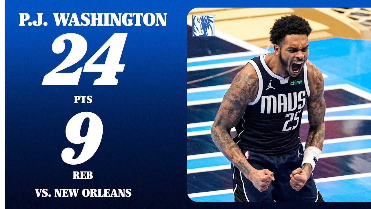 P.J. Washington (24 PTS 9 REB) vs. New Orleans Pelicans | November 21, 2025
