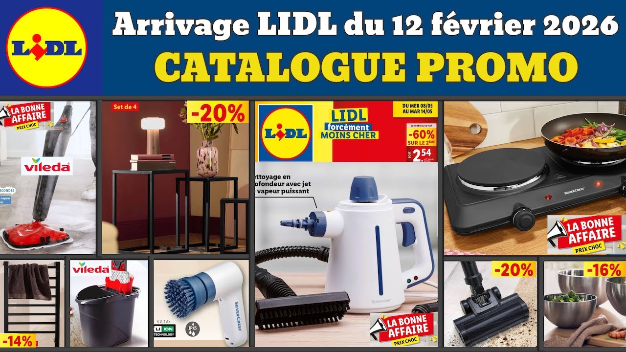 catalogue LIDL du 12 février 2026 ✅ Arrivage maison cuisine 🔥 Promos deals SilverCrest pub