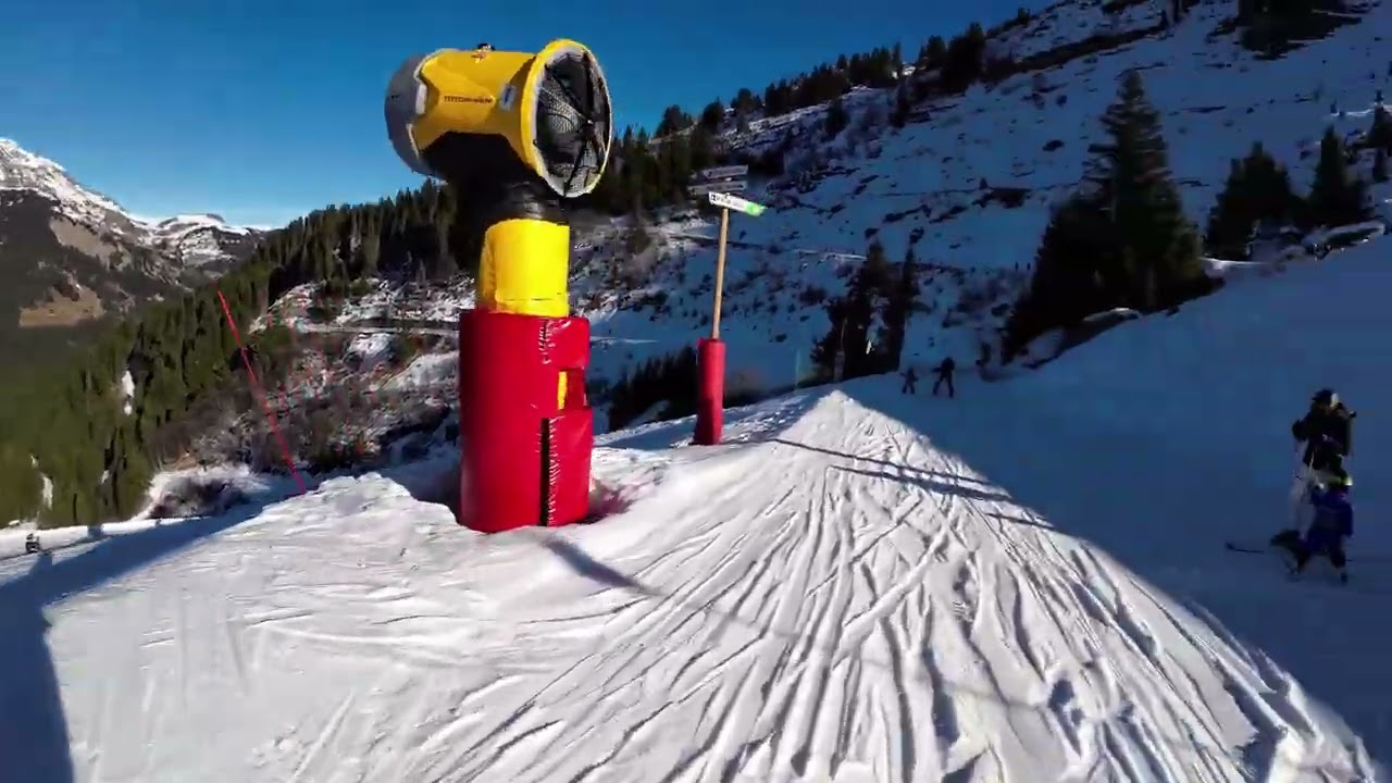 My First Run in Chatel: Easy Route Chaux Fleurie to Pre La Joux