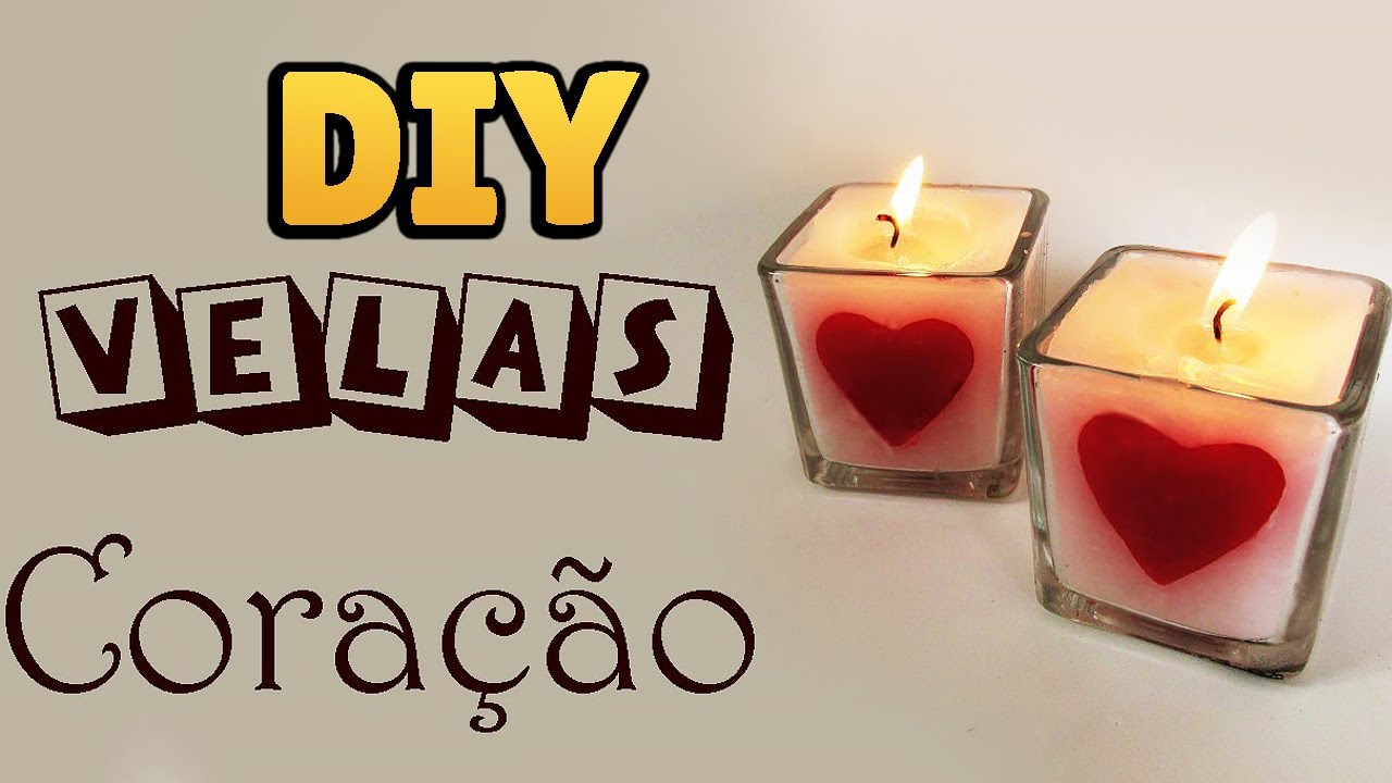 DIY: Como Fazer Velas Aromatizadas Coração 💖💌(Decoração Dia dos Namorados) 