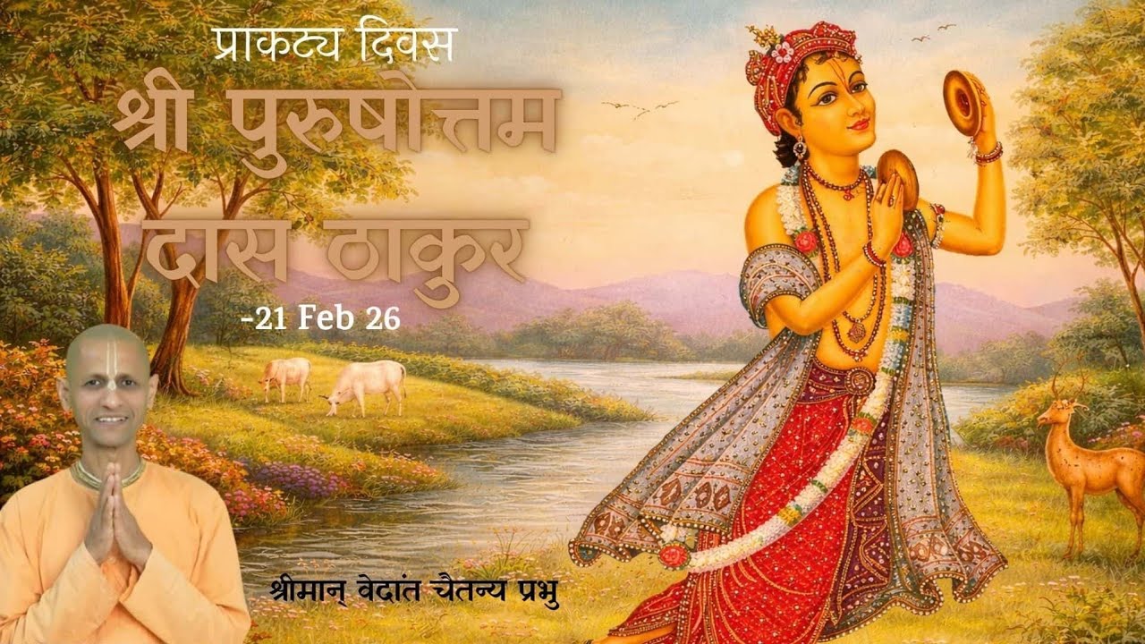 Purushottama Dasa Thakura appearance |पुरुषोत्तम दास ठाकुर प्राकट्य दिवस by HG Vedant Chaitanya Das