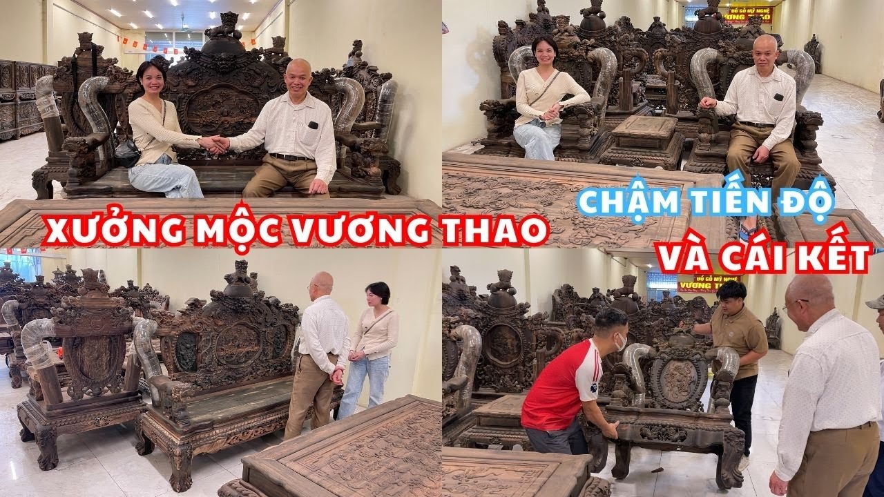 Xưởng sản xuất nội thất gỗ Mun Lào Vương Thao  chậm tiến độ 2 tháng và cái kết