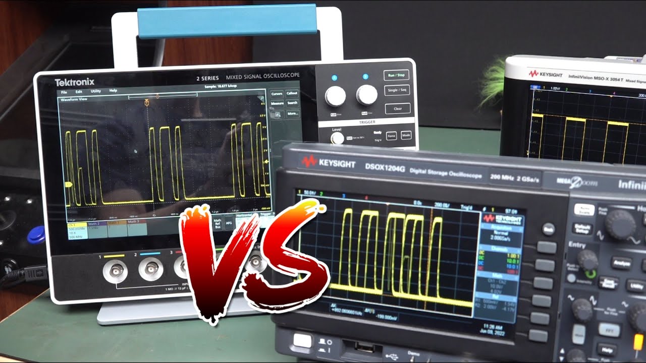 EEVblog 1478 - Waveform Update Rate Shootout - Tek 2 Series vs Others