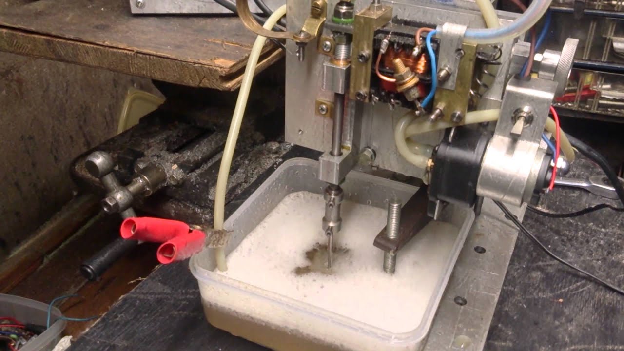 Home made spark erosion machine.