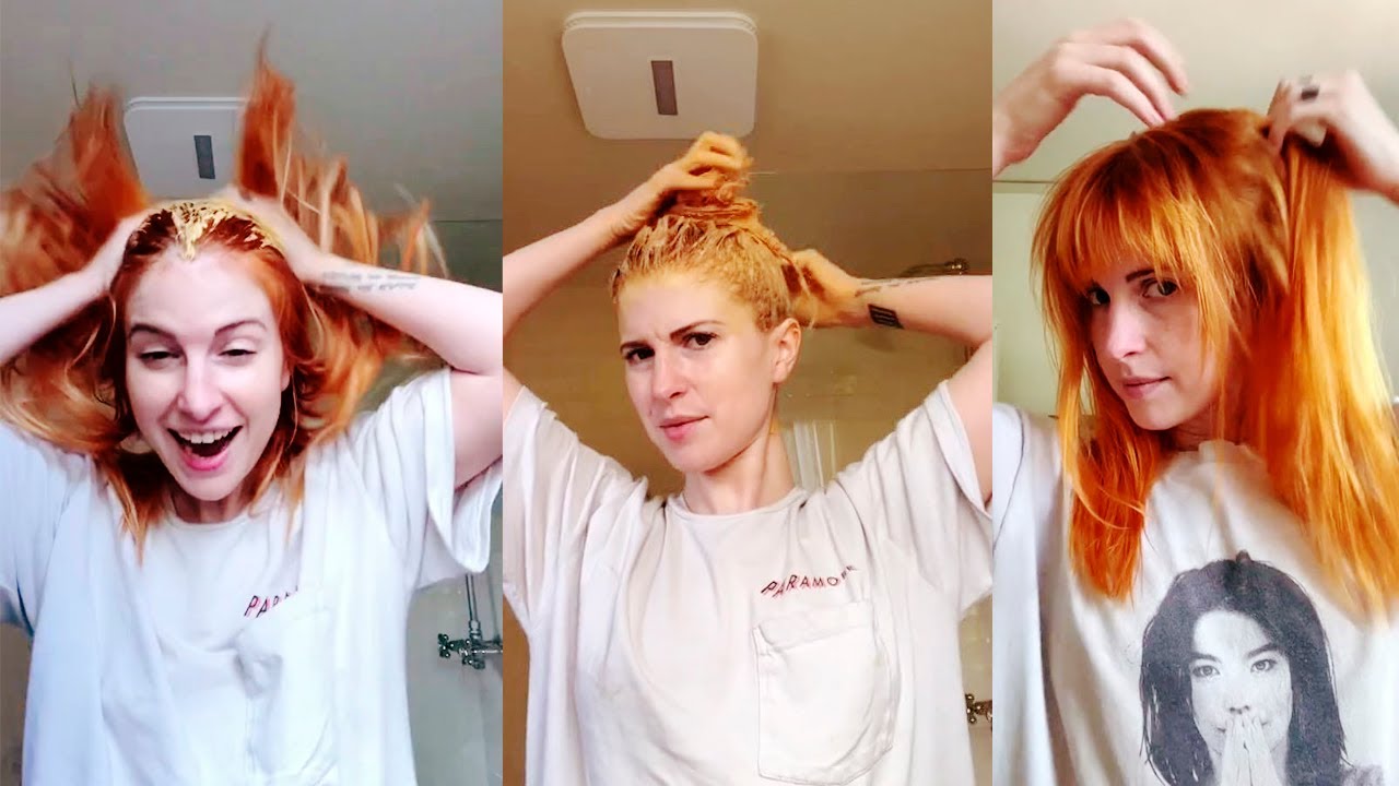 Хейли Уильямс красит волосы для фестиваля Coachella // TikTok