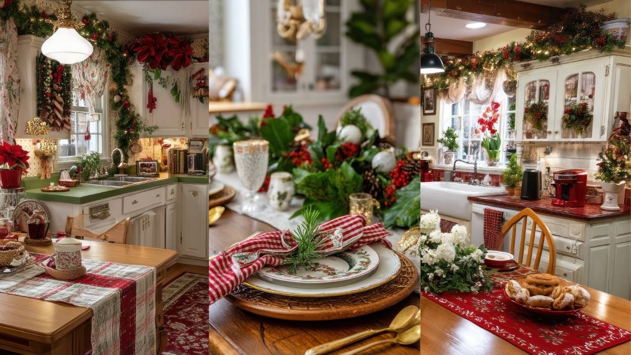 Уютная рождественская кухня бабушки 🎅🎄 Винтажный декор и вечные праздничные традиции, которые вы ...