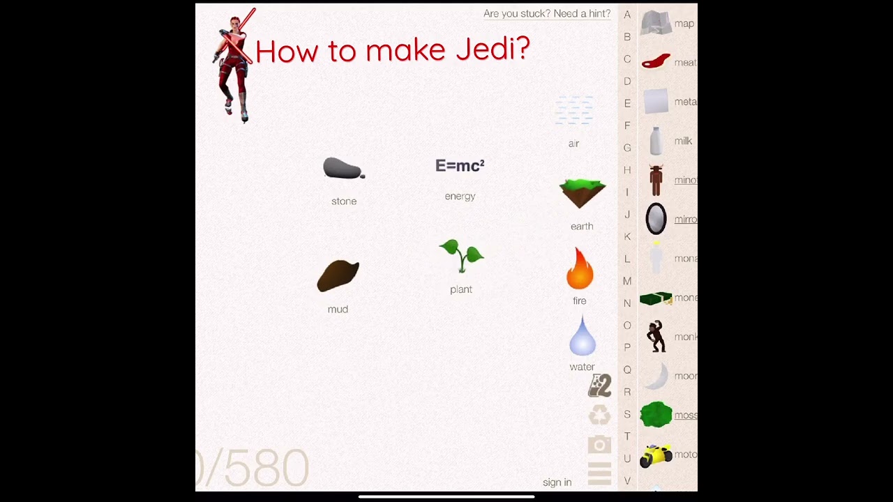 Little Alchemy-How To Make Jedi?