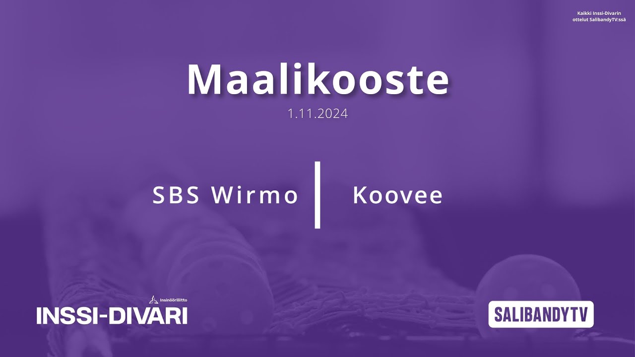 Maalikooste: SBS Wirmo - Koovee (Inssi-Divari M)