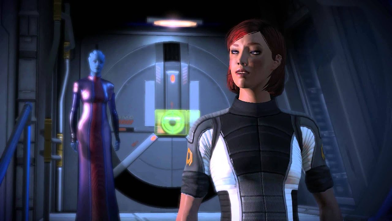 Mass Effect 2, Lair of the Shadow Broker, Liara asks about Thane Romance